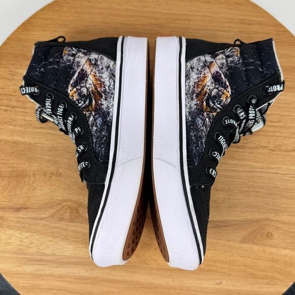 Vans x Discovery Channel Protect Tigers SK8 High Canvas Sneakers Black Kids 1 - Picture 5 of 14